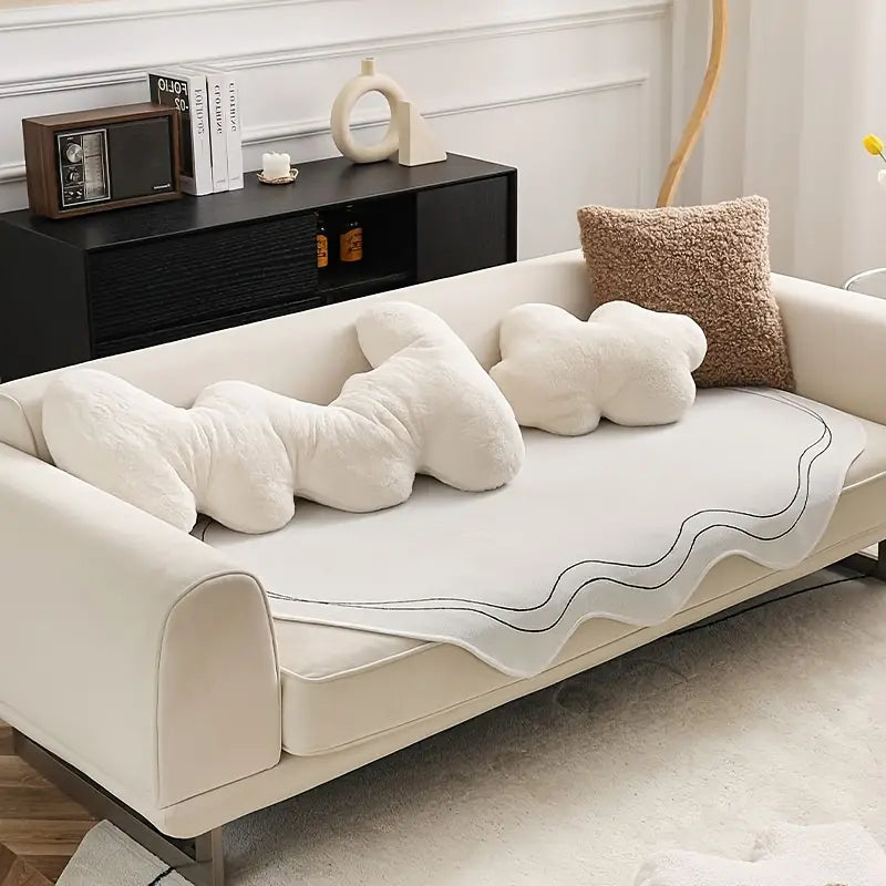 Lumina Luxe™ Premium Anti-Slip Chenille Sofa Seat Pad