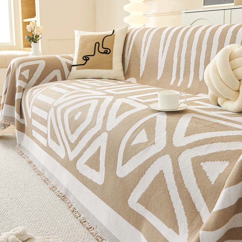 Lumina Luxe™ Heritage Patterned Chenille Sofa Cover