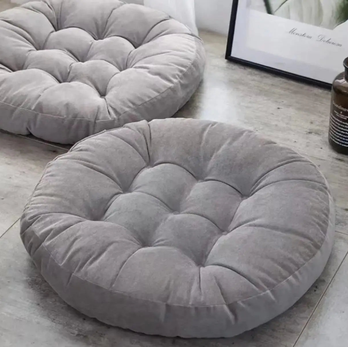 Lumina Luxe™ Zen Minimalist Corduroy Tatami Cushion