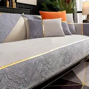 Lumina Luxe™ Elegant Chenille Armrest & Cushion Set