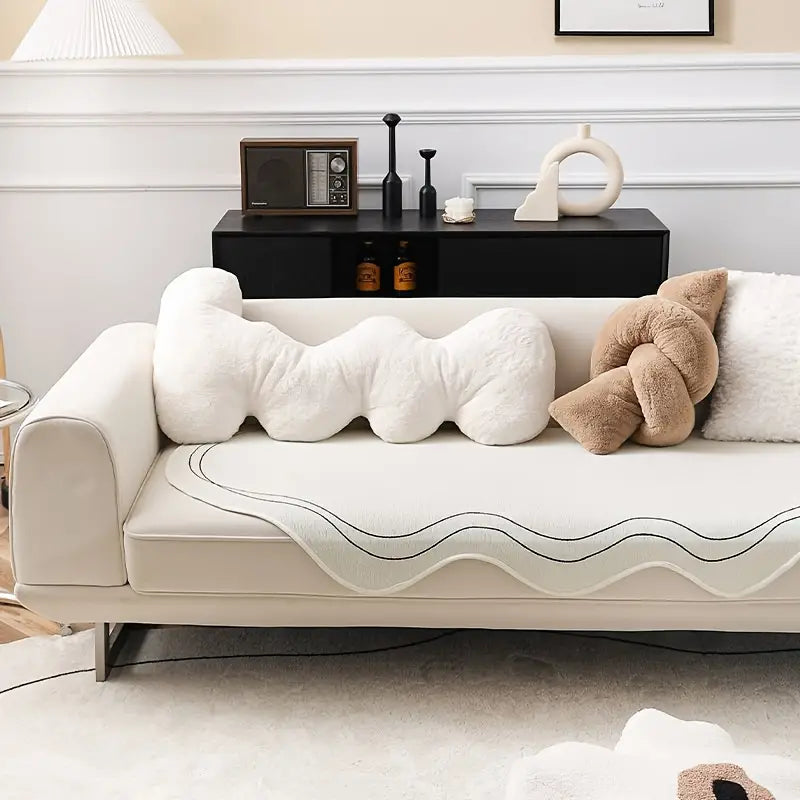 Lumina Luxe™ Premium Anti-Slip Chenille Sofa Seat Pad