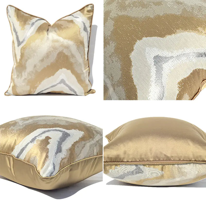 Lumina Luxe™ Champagne Silk-Touch Accent Cushion