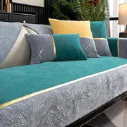 Lumina Luxe™ Elegant Chenille Armrest & Cushion Set