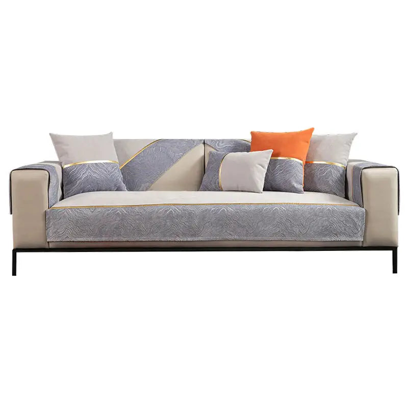 Lumina Luxe™ Elegant Chenille Armrest & Cushion Set