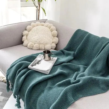 Lumina Luxe™ Artisanal Chunky Knit Throw